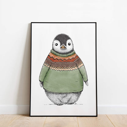 POSTER | Kunstdruck | Pinguin Fabi