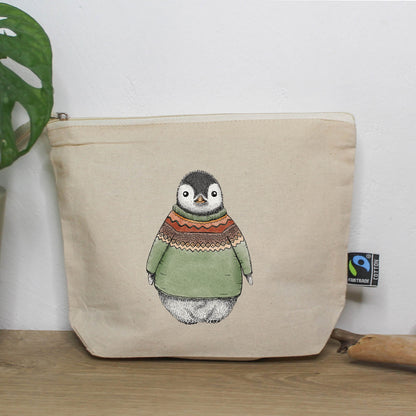 ORGANIZER | Kosmetiktasche | Jutetasche | Pinguin Pulli