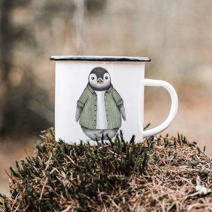 EMAILLE Tasse | Pinguin Fabi | Cordhemd