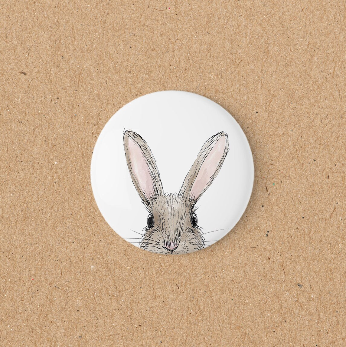 Magnetbutton | Kühlschrankmagnet | 55 mm | Hase