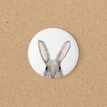 Magnetbutton | Kühlschrankmagnet | 55 mm | Hase