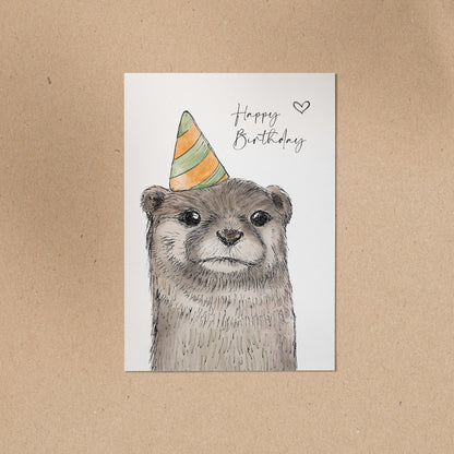 POSTKARTE | Otter Fiete | Happy Birthday