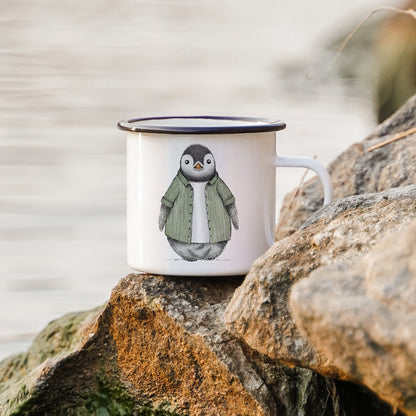 EMAILLE Tasse | Pinguin Fabi | Cordhemd