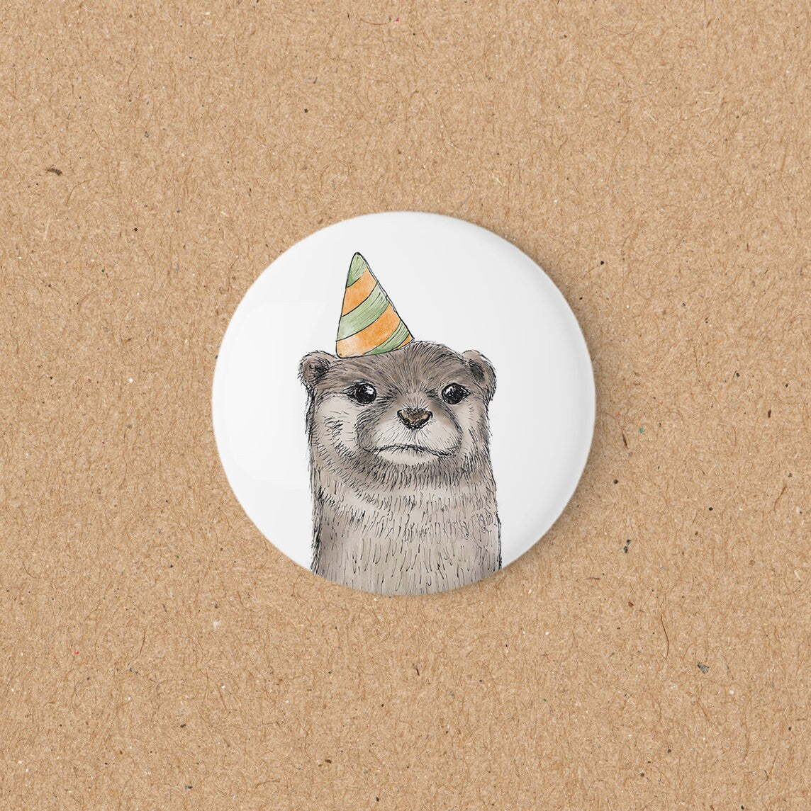 Magnetbutton | Kühlschrankmagnet | 55 mm | Otter Fiete Party