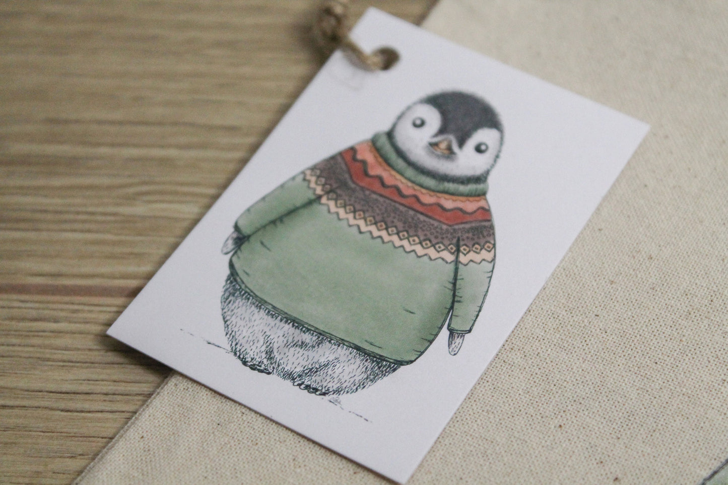 ORGANIZER | Kosmetiktasche | Jutetasche | Pinguin Pulli