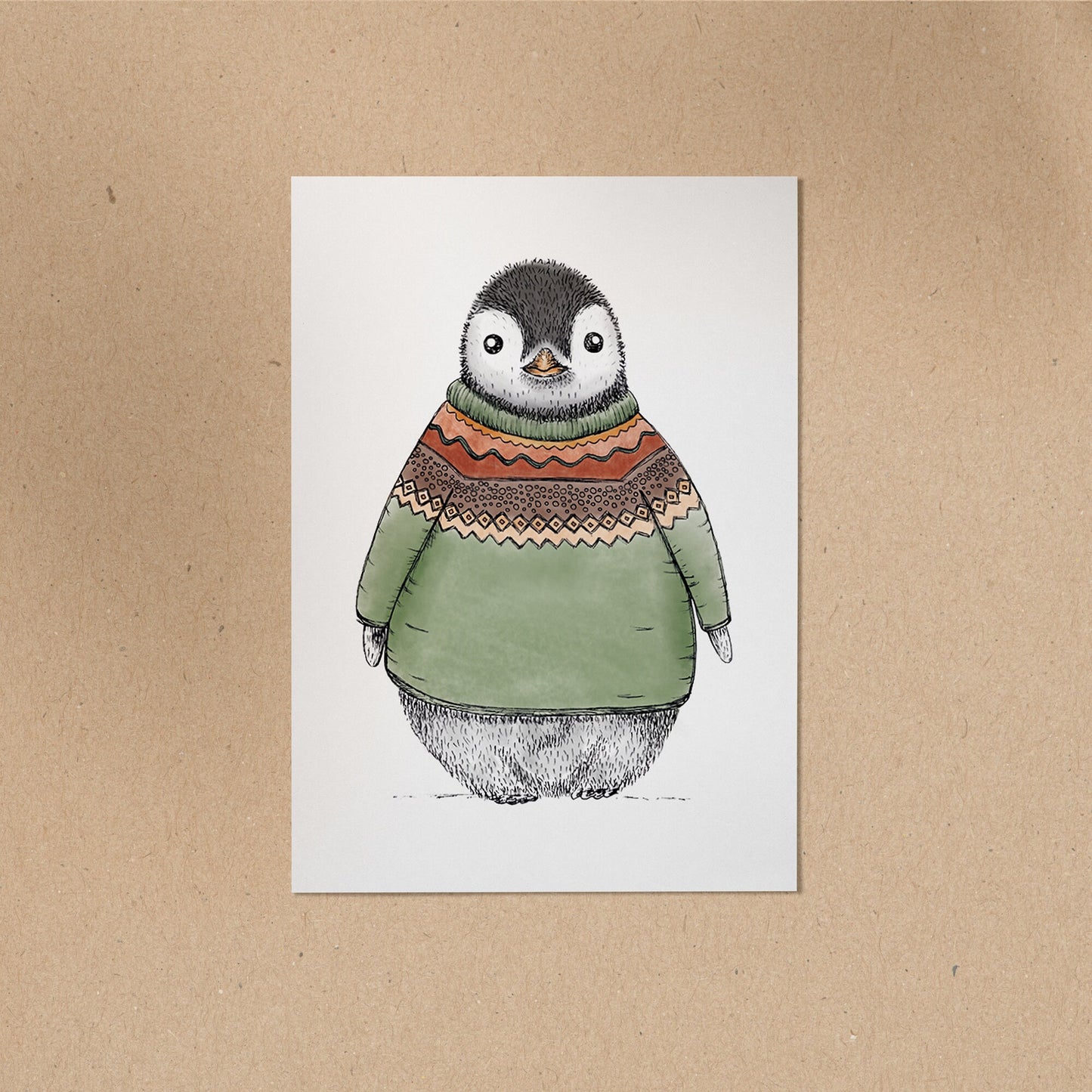 POSTKARTE | Pinguin Fabi | Pulli