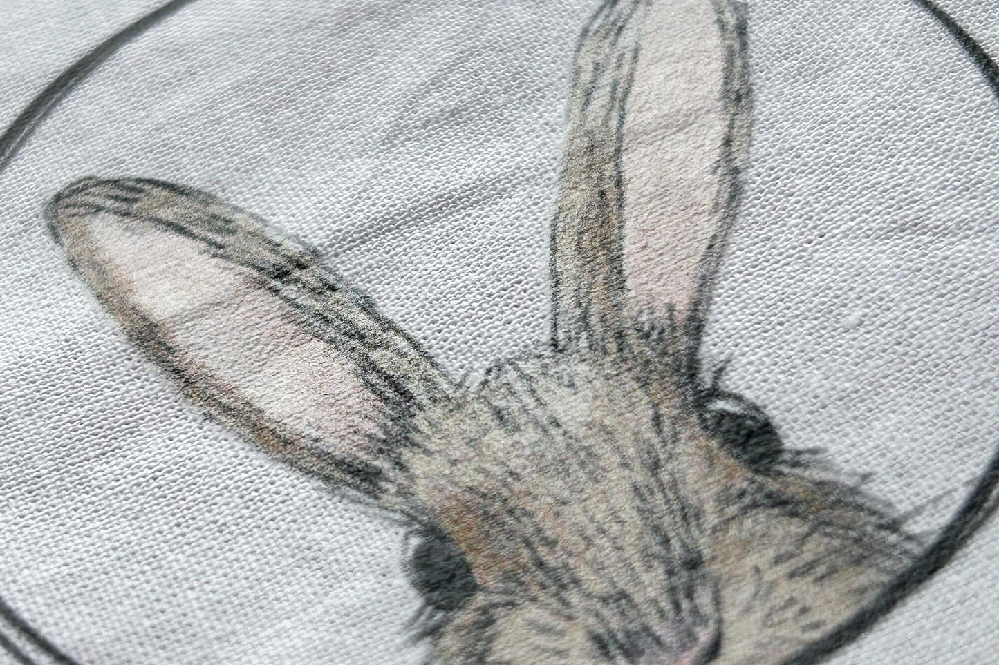 BÜGELBILD | T-Shirtdruck | rund | Hase Lotte