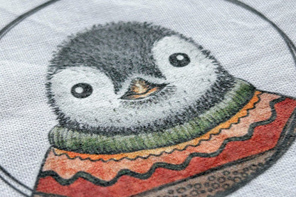 BÜGELBILD | T-Shirtdruck | rund | Pinguin Fabi