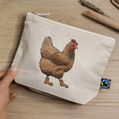 ORGANIZER | Kosmetiktasche | Jutetasche | Huhn